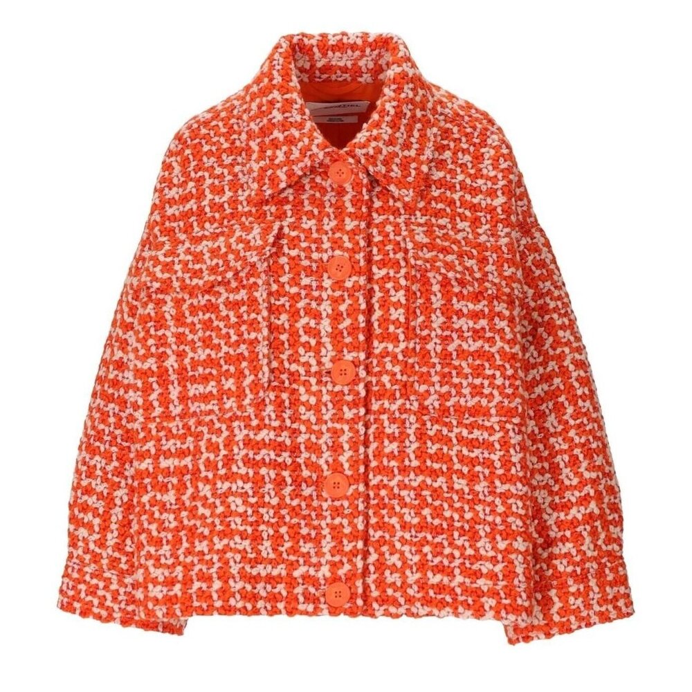 $515 NWOT Essentiel Antwerp Energised Oversized Wool-Blend Tweed Jacket Coat S - Picture 2 of 13